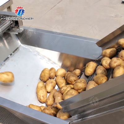 Selection roller brush bubble washing,drying,and cutting production line Fruit Vegetable FOOD processing production Machine