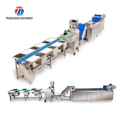 Fruit and vegetable selection, cutting and washing production line Fruit Vegetable FOOD processing production Machine