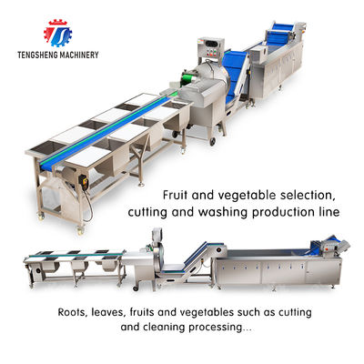 Fruit and vegetable selection, cutting and washing production line Fruit Vegetable FOOD processing production Machine
