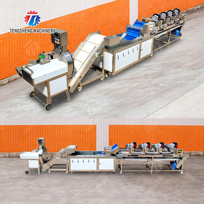 Orange Potato  Onions Ginger Potato Carrot Taro Sweet potato Yam Saiko persimmon papaya horseshoe 2025 Fruit and vegetable cutting, cleaning and air-drying production line